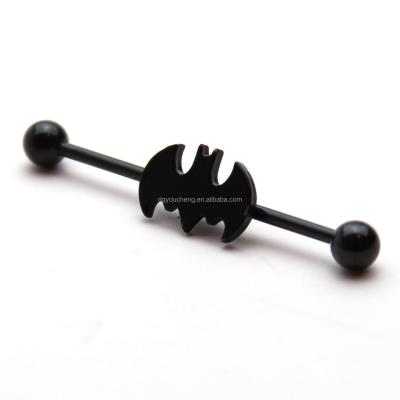 China Bartender Industrial Piercing Black Rust Protection Barbell for sale