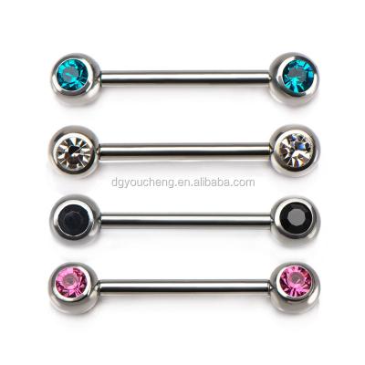 China Stainless Steel 316L Stainless Steel Barbell Fake Nipple Piercing Jewelry for sale