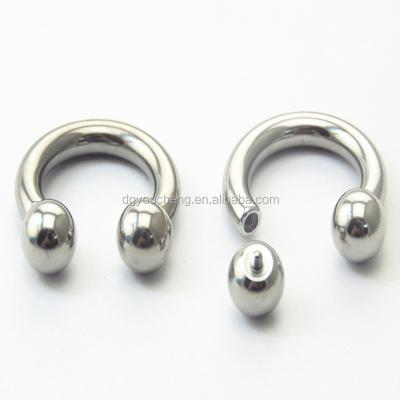 China Popular CBB Ring High Quality Horseshoe Cheap Body Nose Septum Piercing Jewelry for sale