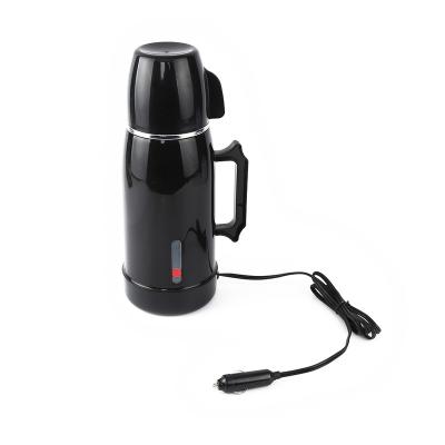 China Hot Sale New Design Cordless Black Plastic Car 12v/24v Mini Kettle 1000ML Vehicle Electric Kettle for sale