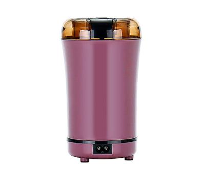 China New style hot purple color small electric coffee grinder coffee bean grinder hotel vending corn mill grinder for sale