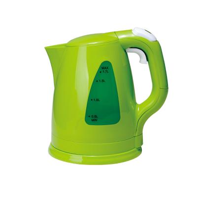 China Hot sale cordless high qualitybeautiful design 1.7L 1.8L plastic heating electric kettle for sale