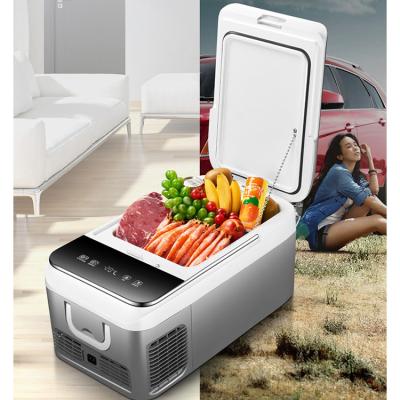 China 2021 New Arrival 18L Car Camping Portable Fridge Frezer Refrigerator For Camping Cool And Warmer for sale