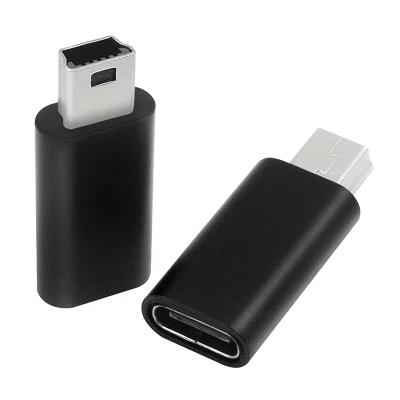 China Mobile Phone Mini USB 2.0 Mini B Male To Type To C USB C USB-C Female Converter Adapter Adapter for sale