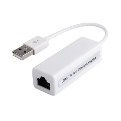 China LAPTOP USB 2.0 USB Ethernet to RJ45 10/100Mbps Lan Wired Network Adapter for sale