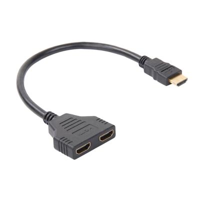 China COMPUTER Splitter 1x2 HDMI Cable 1 Input 2 Output 1080P HDMI Splitter Male Into 2 Female 1 In 2 Out Of HDMI Splitter Cable Cord for sale