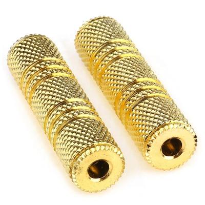 China COMPUTER Gold Plated 3.5MM 3.5MM Jack Female To 3.5 Mm Jack Female Audio Stereo Coupler Adapter for sale