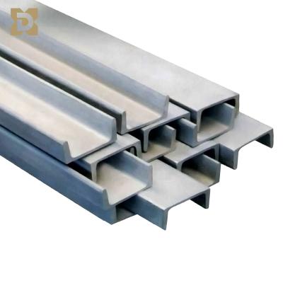 China Factory Wholesale C U H Shape Hanging Profile Q235 Q195 ss400 Galvanized Steel Channel for sale