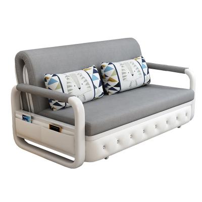 China Multifunctional Retractable Family Sofa Bed Cotton And Linen Office Rest Sofa Bed Foldable for sale