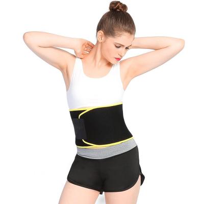 China Wholesale Neoprene High Elastic Support Gym Sports Sweat Adjustable Waist Trimmer Belt Waist Trainer for sale