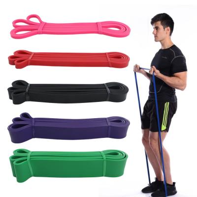 China Pull Up Band 2080 Custom Printed Fitness Pull Up Elastic Power Resistance Gym Latex Resistance Band for sale