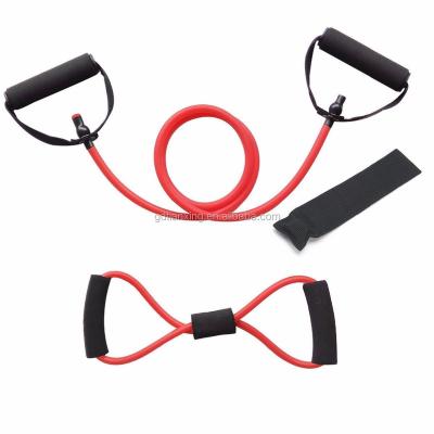 China Wholesales 8 Shape Durable/Flexible/Waterproof High Quality Latex Exercise Resistance Band Toning Tube for sale