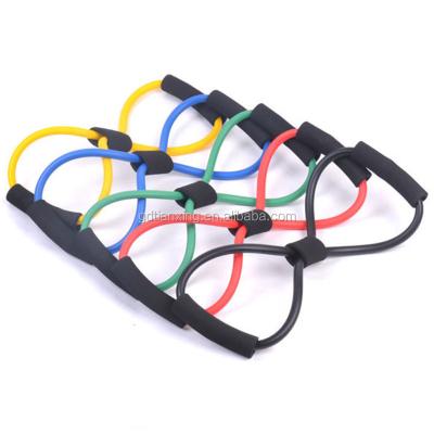 China /Flexible/Waterproof Durable 8 Shaped Elastic Tension Rope Chest Expander For Yoga Pilates Sports Fitness Belt for sale