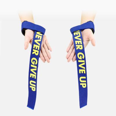 China Wholesale custom non-slip strength training deadlifts gym weight lifting wrist straps for sale