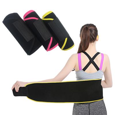 China Custom Logo Neoprene Waist Trainer Sweat Bands Waist Trimmer Belt Waist Trainer Breathable Material Body Slimming High Elastic Neoprene for sale