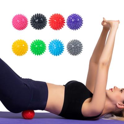 China Durable Wholesale Yoga Massage Ball Fitness Body Muscle Roller Spike Massage Balls Trainers for sale