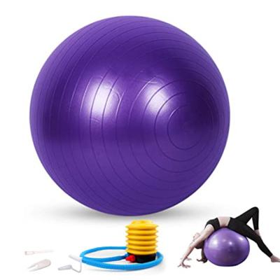 China wholesale 55 Anti Burst Yoga Burst Ball Colorful LOGO Anti Burst Fitness 65 75 cm Gym Anti Exercise Custom Gym for sale