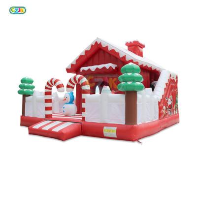 China 0.55mm PVC Tarpaulin Plato Tree House Inflatable School Bus Musical Theme Bouncy Bouncer Inflatable Christmas Jumpers Bounce House Xmas for sale