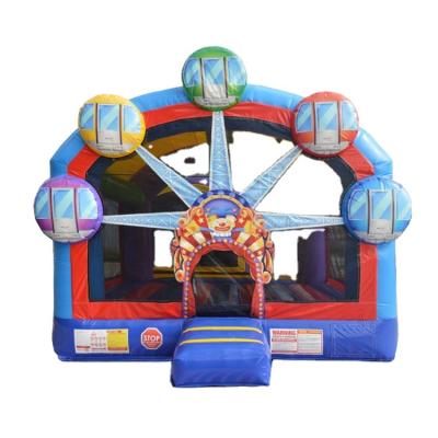 China 0.55mm PVC Tarpaulin Plato Ferris Wheel Kid Bouncer Inflatable Combo Bounce House Bouncy Castle for sale