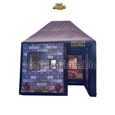 China 0.55mm Plato PVC Tarpaulin Big Pop New Design Portable Custom Inflatable Irish Pub Bar Tent For Sale for sale