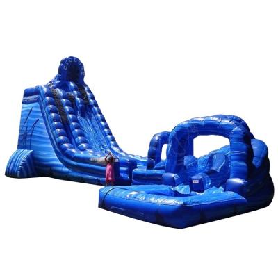 China 0.55 mm thickness PLATO PVC tarpaulin industrial doll inflatable dry slide for sale for sale