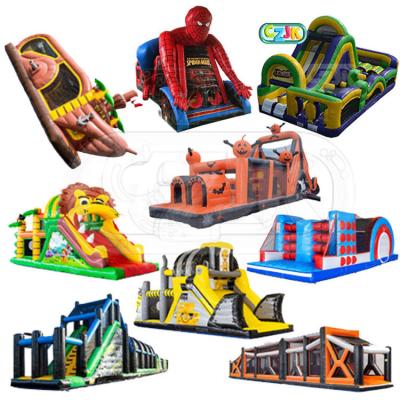 China 0.55mm PVC Tarpaulin PVC Tarpaulin Plato Jumper Jumping Castle Commercial Adult Bouncy House Bouncy House Inflatable Jumper Moonwalk Obstacle Course For Kid With Slide for sale