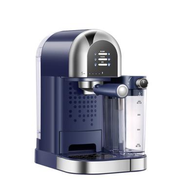 China Free Sample One-Button Small Blue Professional Eco-friendly Home Retro Cafe Machine Commercial Espresso Machine for sale