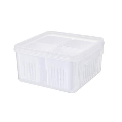 China New Chinese Style Kitchen ginger garlic onion storage box spice storage box plastic box for sale