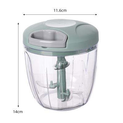 China Sustainable Manual Food Processor Vegetable Chopper Portable Hand Pull String Meat Grinder Garlic Mincer Onion Cutter for sale