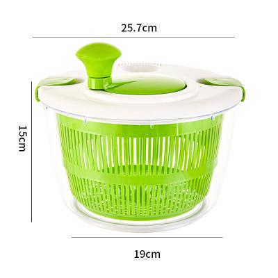 China Sustainable Kitchen Appliance Tools Salad Mixer Plastic Manual Fruit and Vegetable Salad spinner for sale