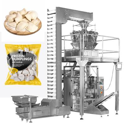 China High Accuracy Frozen Food Dumpling Plactic Bag Vertical Packing Machine 500g 1kg for sale