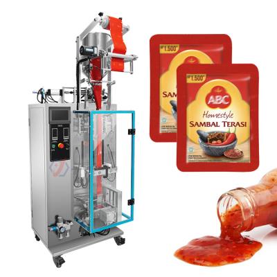 China High Speed ​​Automatic Food Round Corner Bag Chili Sauce Liquid Packing Machine for sale