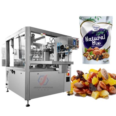 China High quality automatic food granule pouch food zipper fruit peanuts nuts nuts doypack bag packing machine for sale