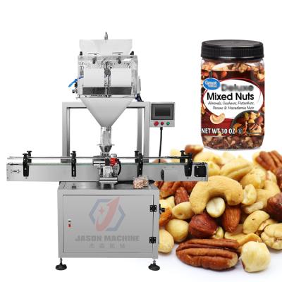 China Fast food delivery automatic jar bottle granule peanut cashew pecan filling machines for sale