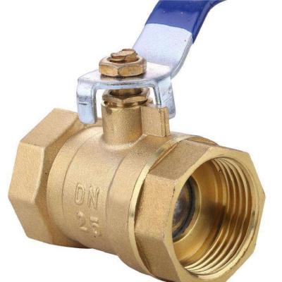 China General DN15 To DN100 Threaded Brass Ball Valve With Lever Handle for sale