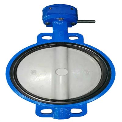 China General Type Wafer Gearbox Operated Nylon Covered DI Disc Wafer Butterfly Valves for sale