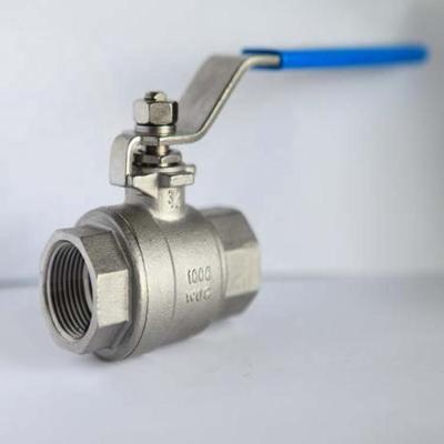 China General Stainless Steel 2PC 304 Threaded Ball Valve for sale