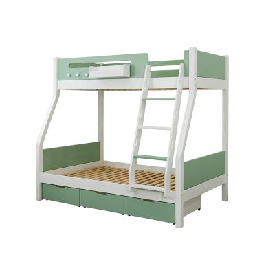 China JIA MU JIA Kids Eco-friendly Solid Wood Bunk Bed Many Color Choice For Kids Beds for sale