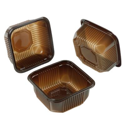 China 2021 Disposable New Hot Sale Plastic Mooncake Box Packaging Boxes Plastic Food Boxes Inserts for sale