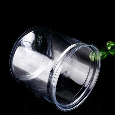 China Recyclable PET + Aluminum Clear Plastic Candy Food Container Small Jars For Candy for sale