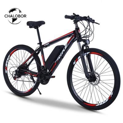 China 26 Inch Fat Tire Aluminum Alloy Car Bike Now 21 Speed ​​Fat Mountain EBike Road Electric Bicycle 36V Tire Electric Mountain Bike for sale