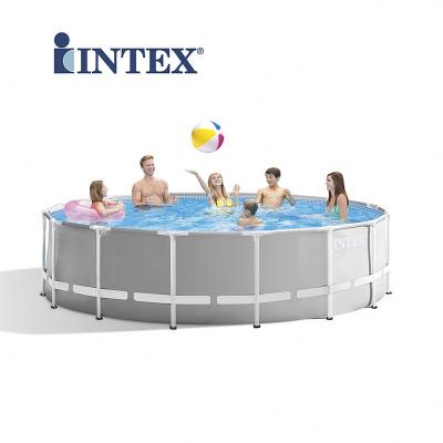 China China Factory Wholesale 26720 Intex Round Pool Frame 427*107cm Above Ground Pool For Play 427cm*106cm for sale