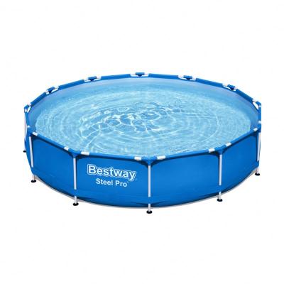 China Pro Wholesale Round Frame Adult Steel Swimming Pool Folding Stable Swim Pool Play Water Plastic Pool for sale