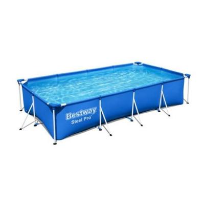 China Rectangular Above Ground Swimming Pool Water Tank Small Size Metallic Bath For Homes for sale