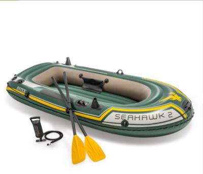 China PVC Tarpaulin Intex 68347 Sport Series Inflatable Boat Seahawk 2/3/4 Set Seahawks Sand Eagle 2 Person Crew for sale