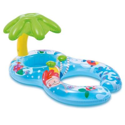 China 2021 Water Play Equipment Water Sport Swimming PVC Mother And Baby Rings Double Inflatable Swimming Rings for sale