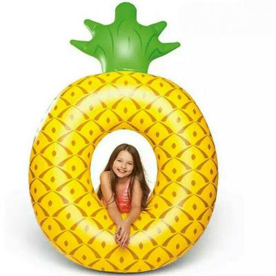 China Large PVC Inflatable Pineapple Pineapple Water Sport Ring Float Swimming Water Sport for sale