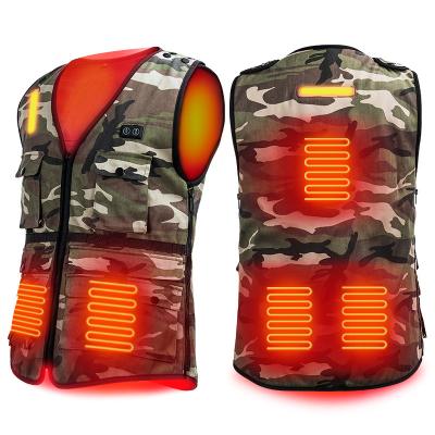 China Breathable 2022 NEW Winter Tactical USB Charging Vest LED Indicator Heated Outdoor Hunting Fishing Waterproof Warm Vest for sale