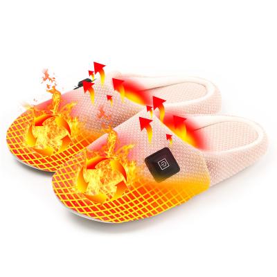 China DC Heated 2022 New Design 3 Levels Temperature Control Thermal Heated Slippers Electrically Heated Footwear for sale