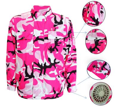 China Jacket With Fans Body Fans Jacket Summer Sweat Evaporation Uniform Work Clothes for sale